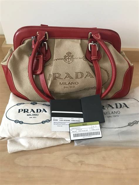 jacquard logo handbag with bow prada